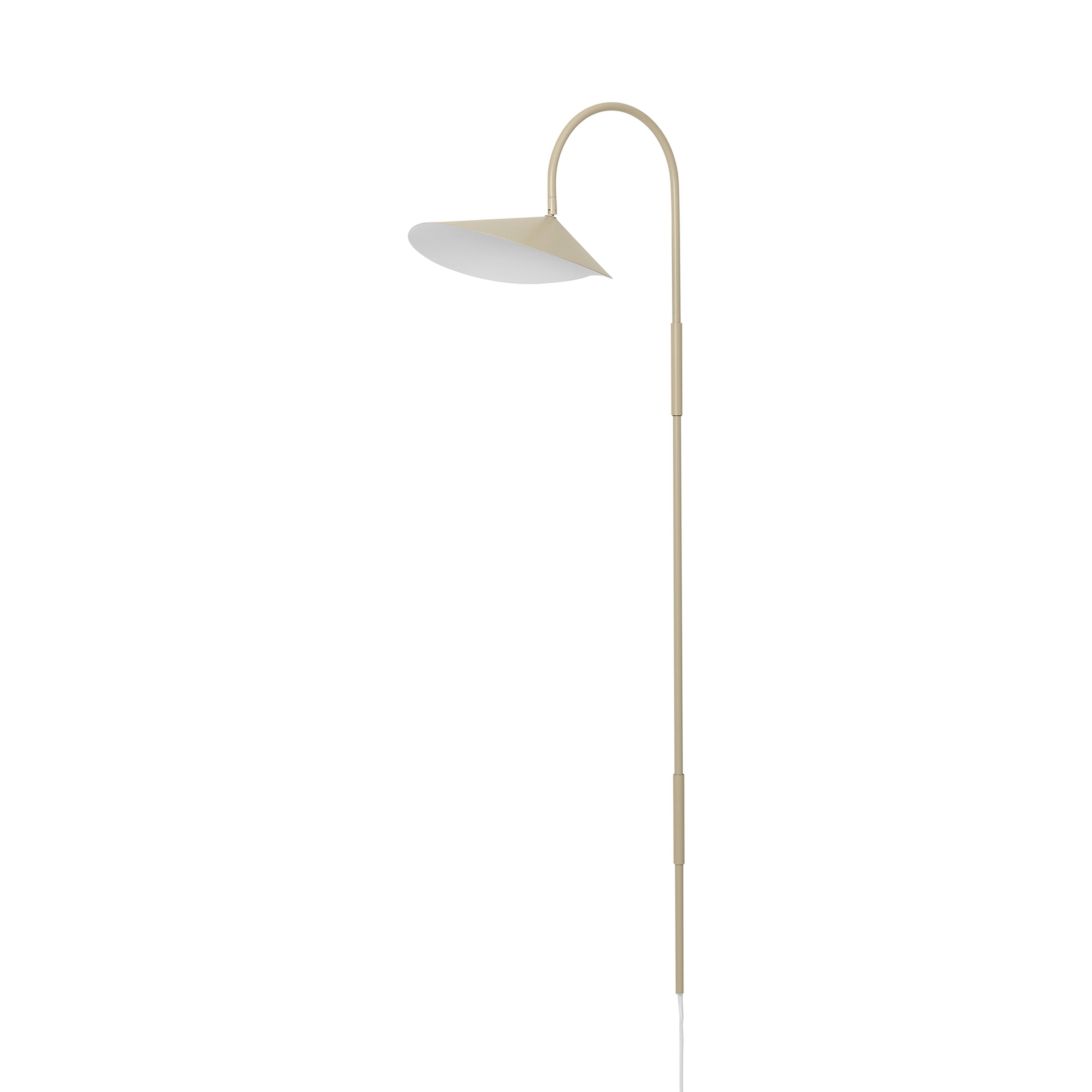 Arum Wall Lamp: Tall + Cashmere + White