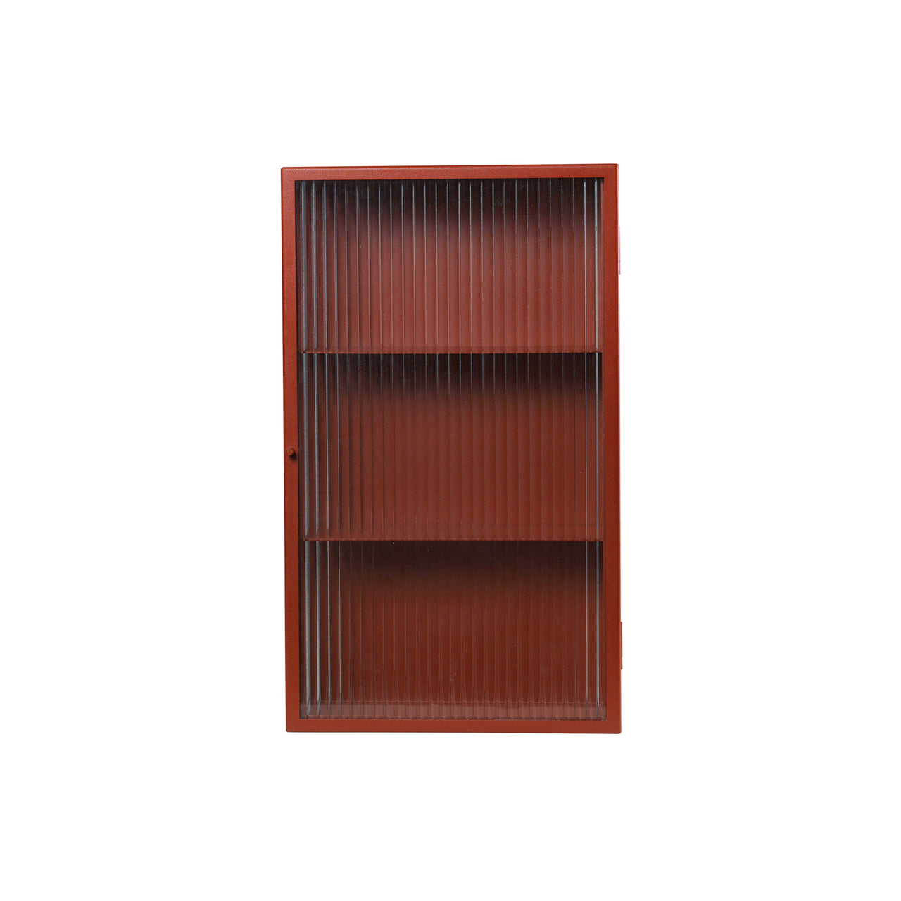 Haze Wall Cabinet: Reeded Glass