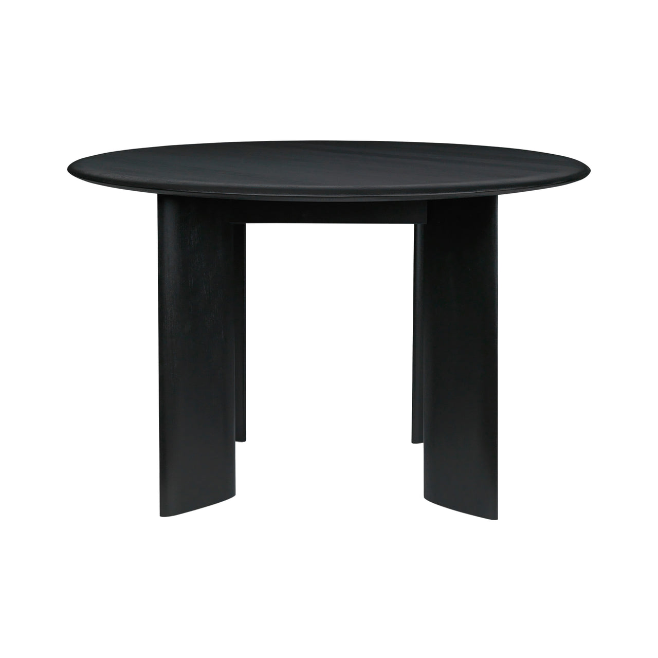 Bevel Round Table: Black Oiled Beech