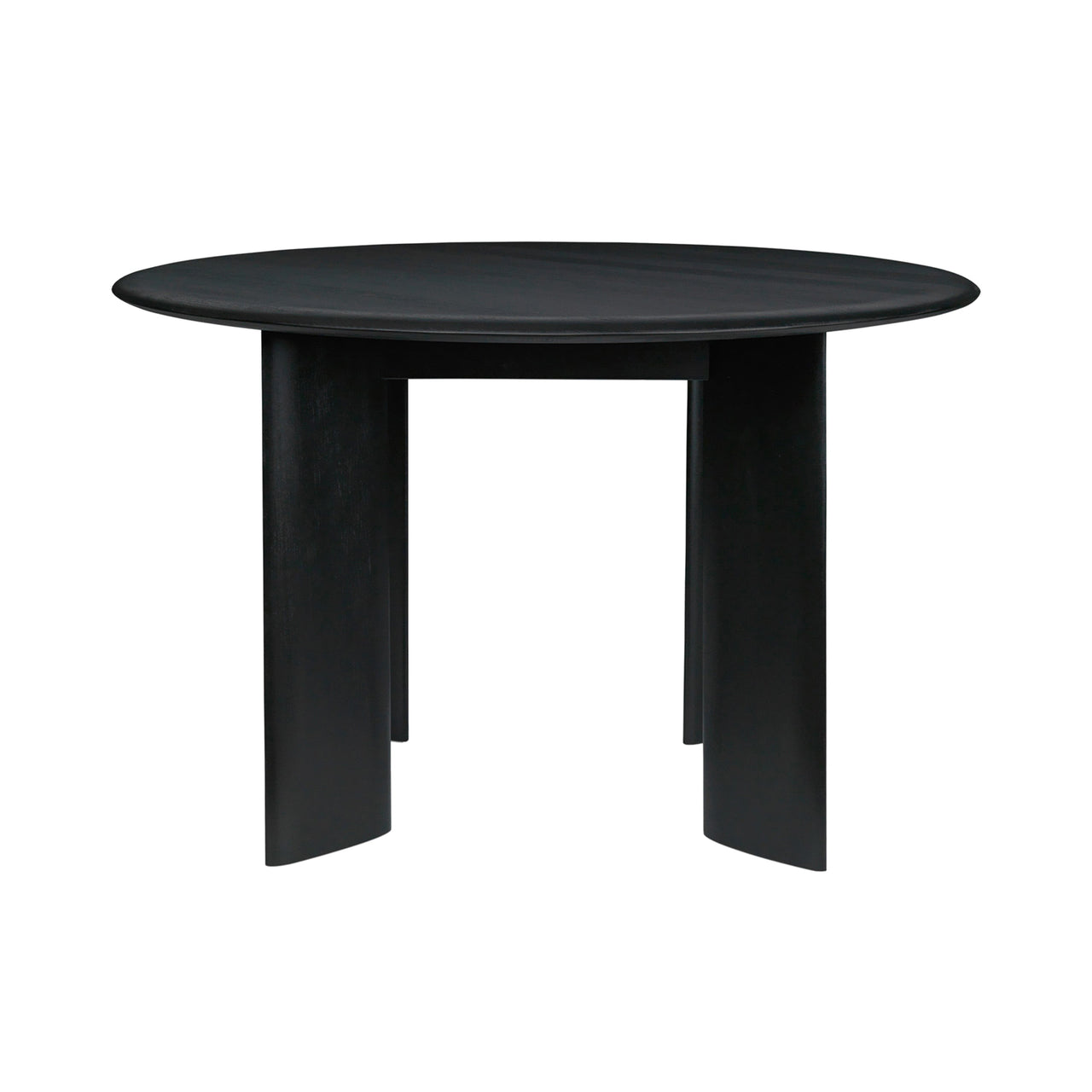 Bevel Round Table: Black Oiled Beech