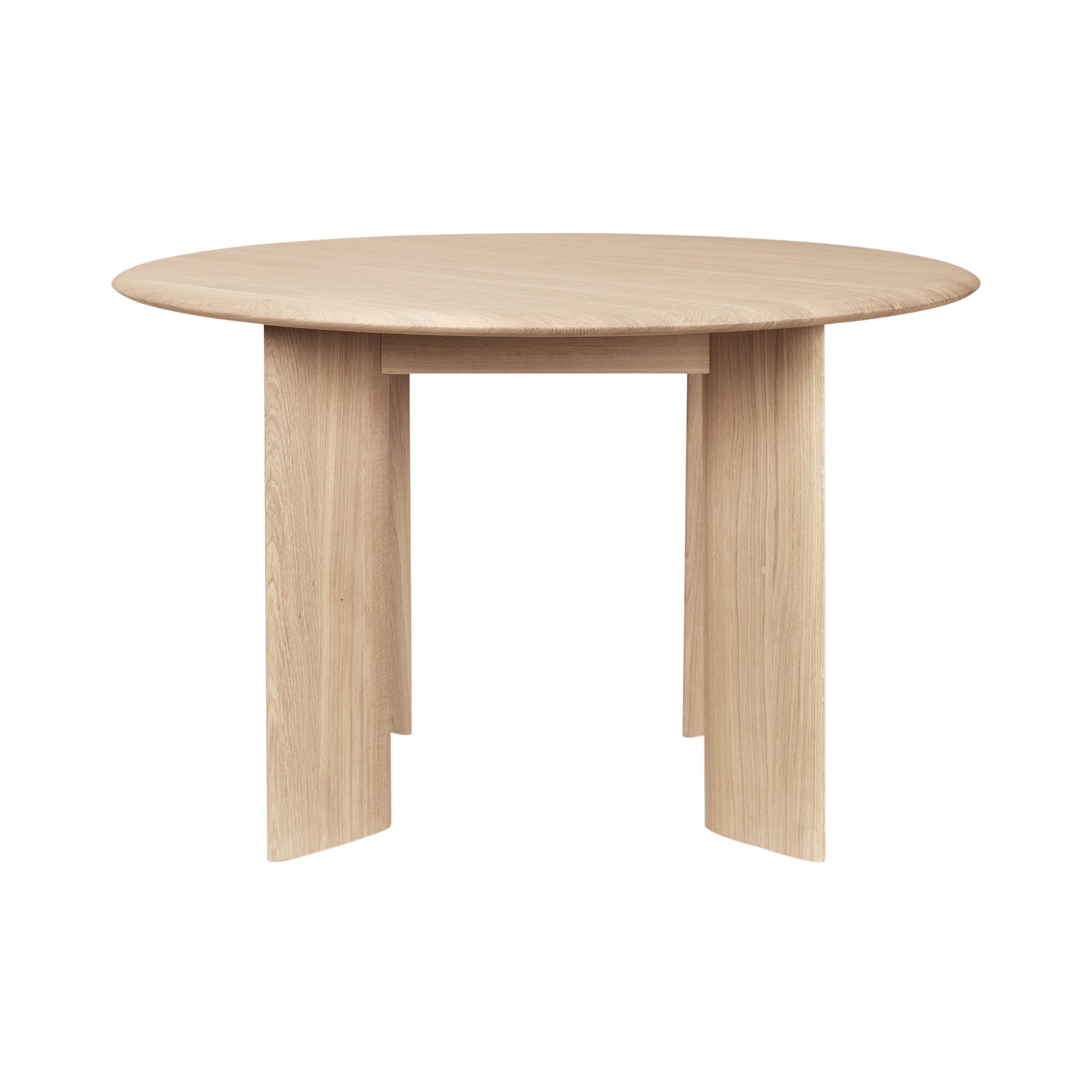 Bevel Round Table: White Oiled Beech