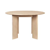Bevel Round Table: White Oiled Beech