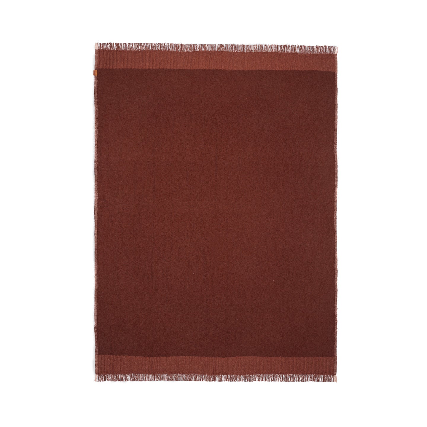 Weaver Throw: Red Brown