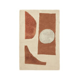 Bloco Tufted Rug: Small - 47.2 + Blush + Off-white