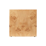 Burl Cube Side Table