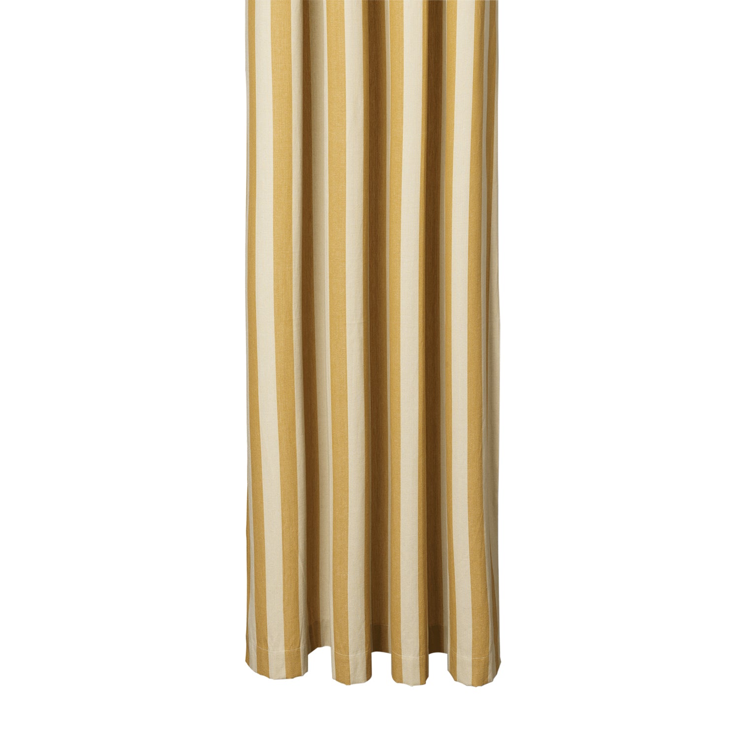 Chambray Shower Curtain: Warm Yellow + Parchment