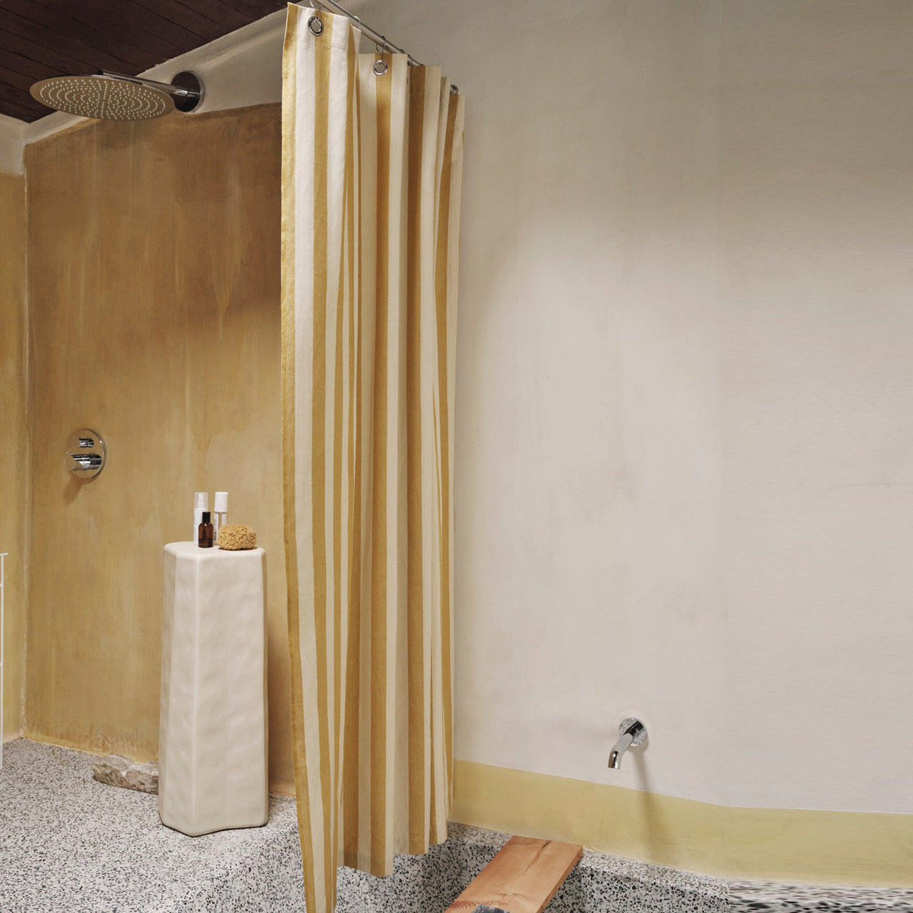 Chambray Shower Curtain