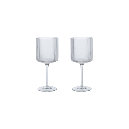 Ripple Red Wine Glasses: Set of 2