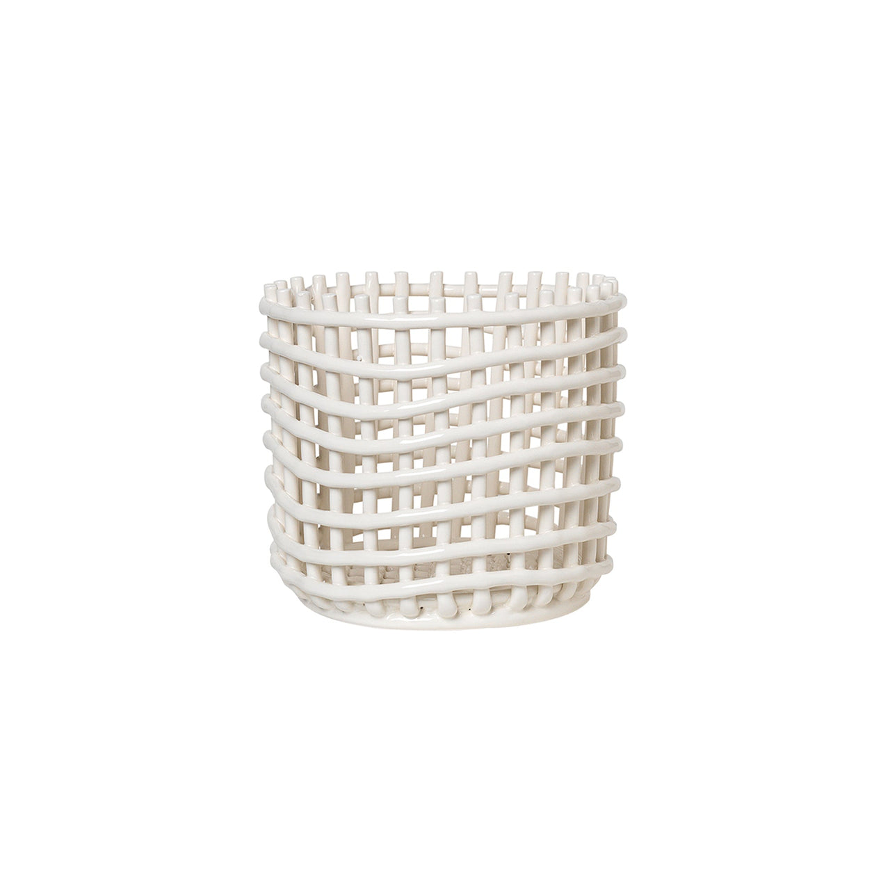 Ceramic Basket: Small - 6.3