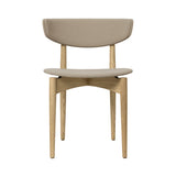 Herman Dining Chair: Seat + Back Upholstered + Natural Oak