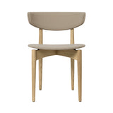Herman Dining Chair: Seat + Back Upholstered + Natural Oak