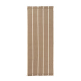 Calm Kelim Runner: Dark Sand + Off-White