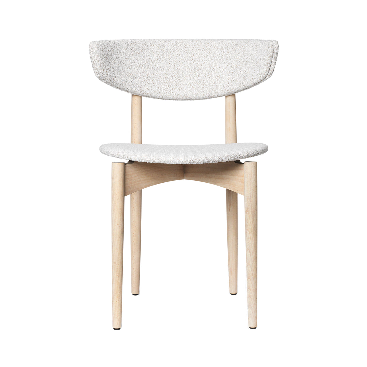Herman Dining Chair: Seat + Back Upholstered + White Beech