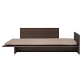 Kona Daybed: Upholstered + Dark Stained Oak + Soft Boucle Natural