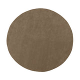 Stille Tufted Rug: Round + Ash Brown