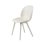 Beetle Dining Chair: Plastic Base + Alabaster White + Alabaster White (Monochrome)