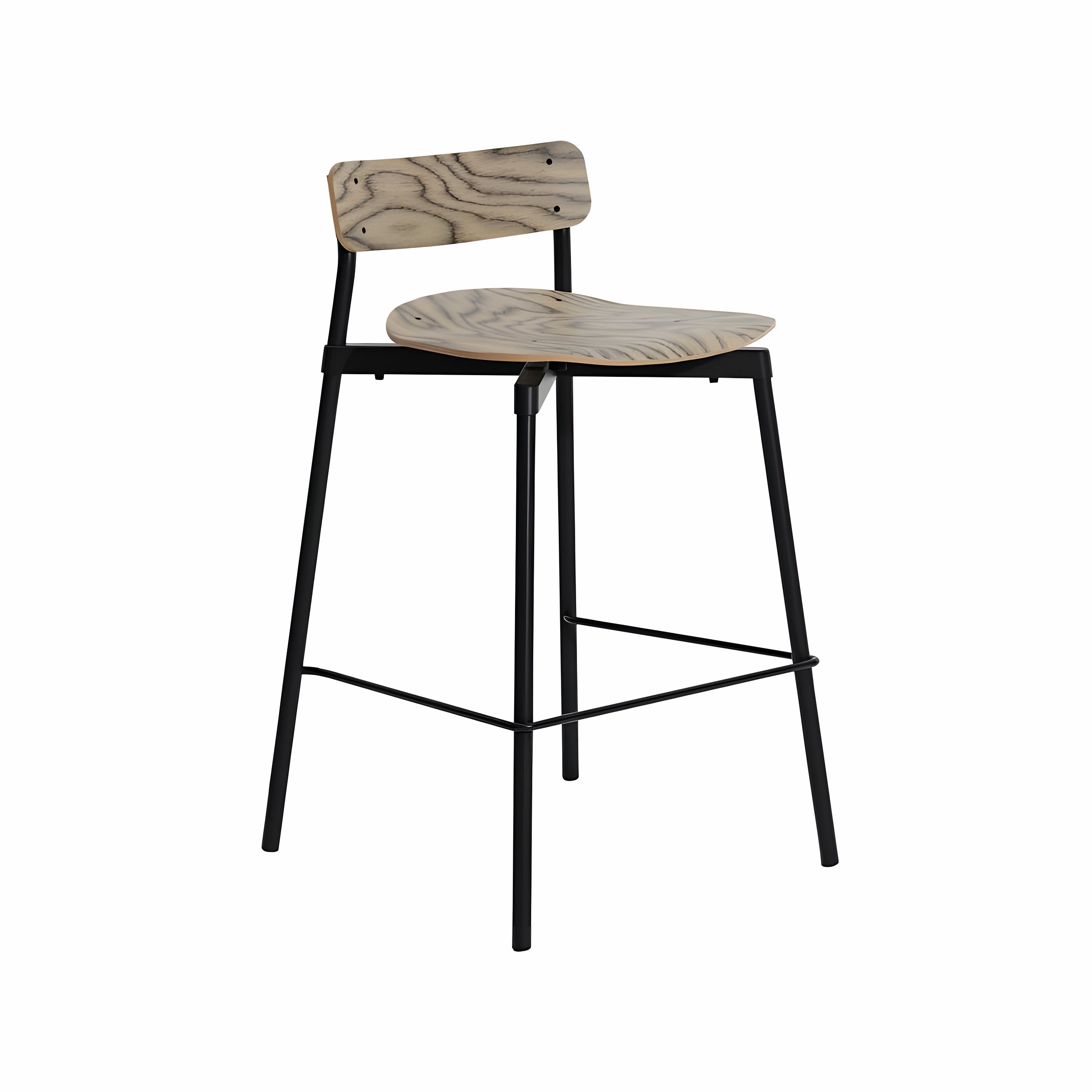 Fromme Bar + Counter Stool: Counter + Black + Alpi