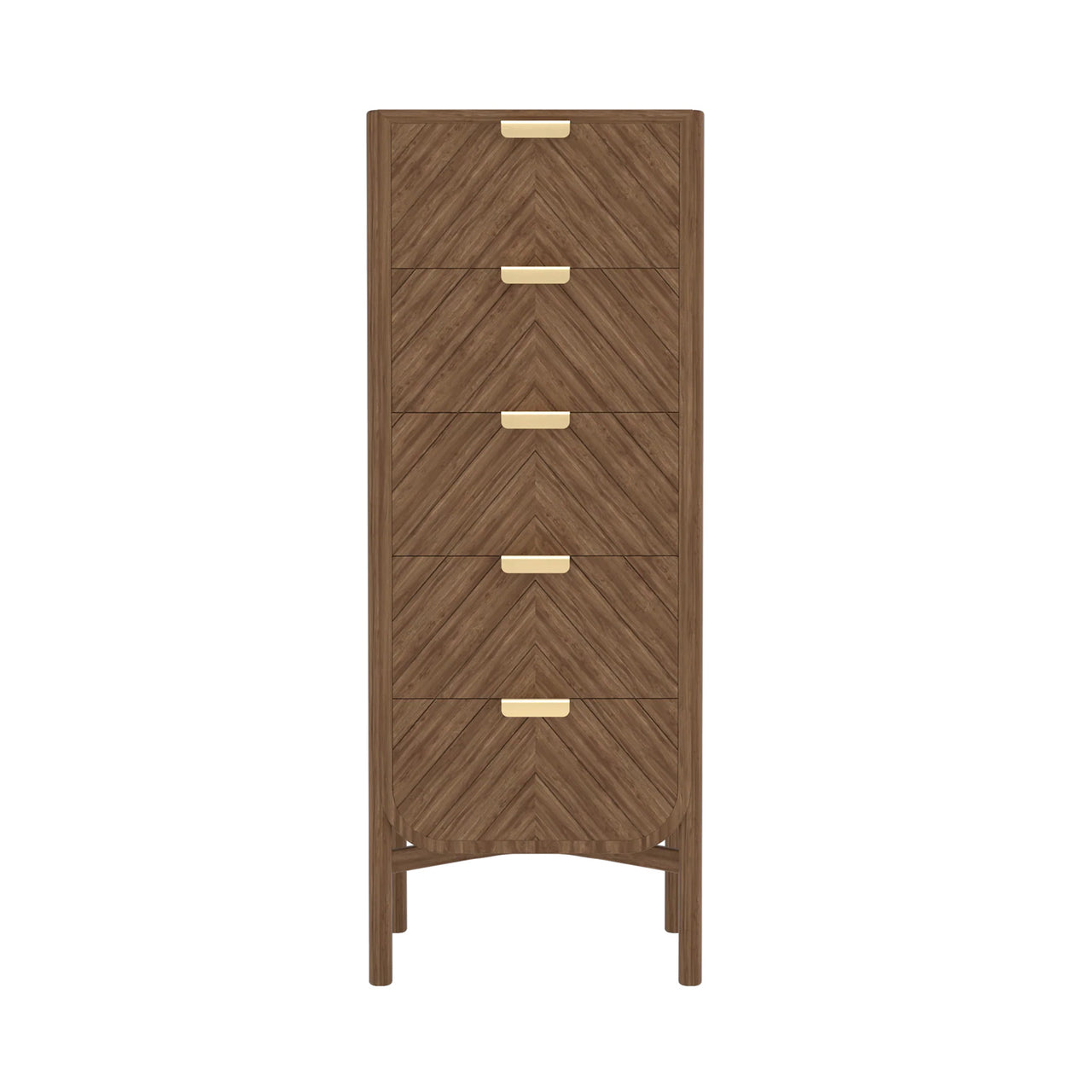 Marius Tall Chest: Natural Walnut