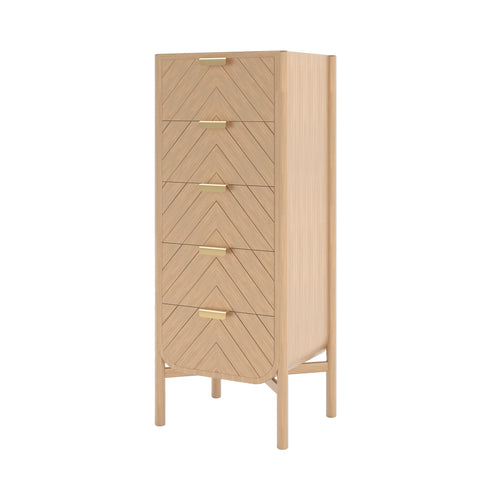 Marius Tall Chest: Natural Oak