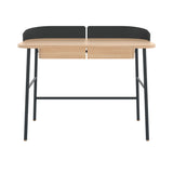 Victor Desk: Natural Oak + Slate Grey