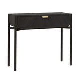 Marius Console: Black Stained Oak
