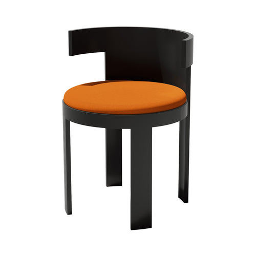 Gloria Dining Chair: Black