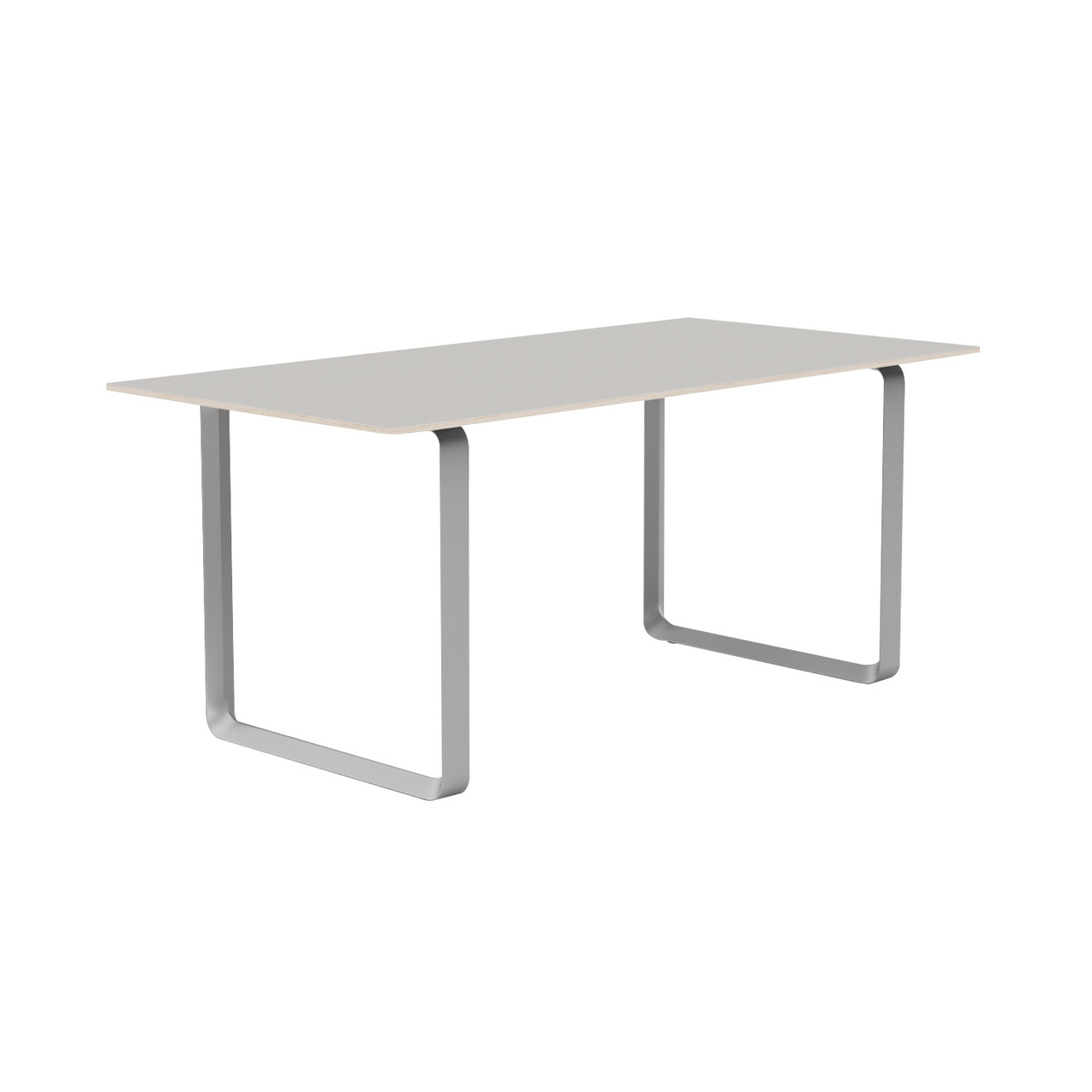 70/70 Table: Small + Grey Linoleum + Grey