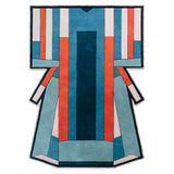 Ines Rug: Blue + Terracotta