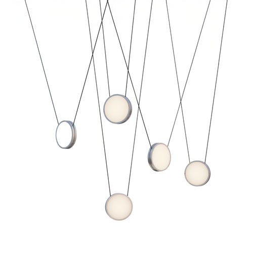 Highwire. 05 Chandelier: Brushed Aluminum