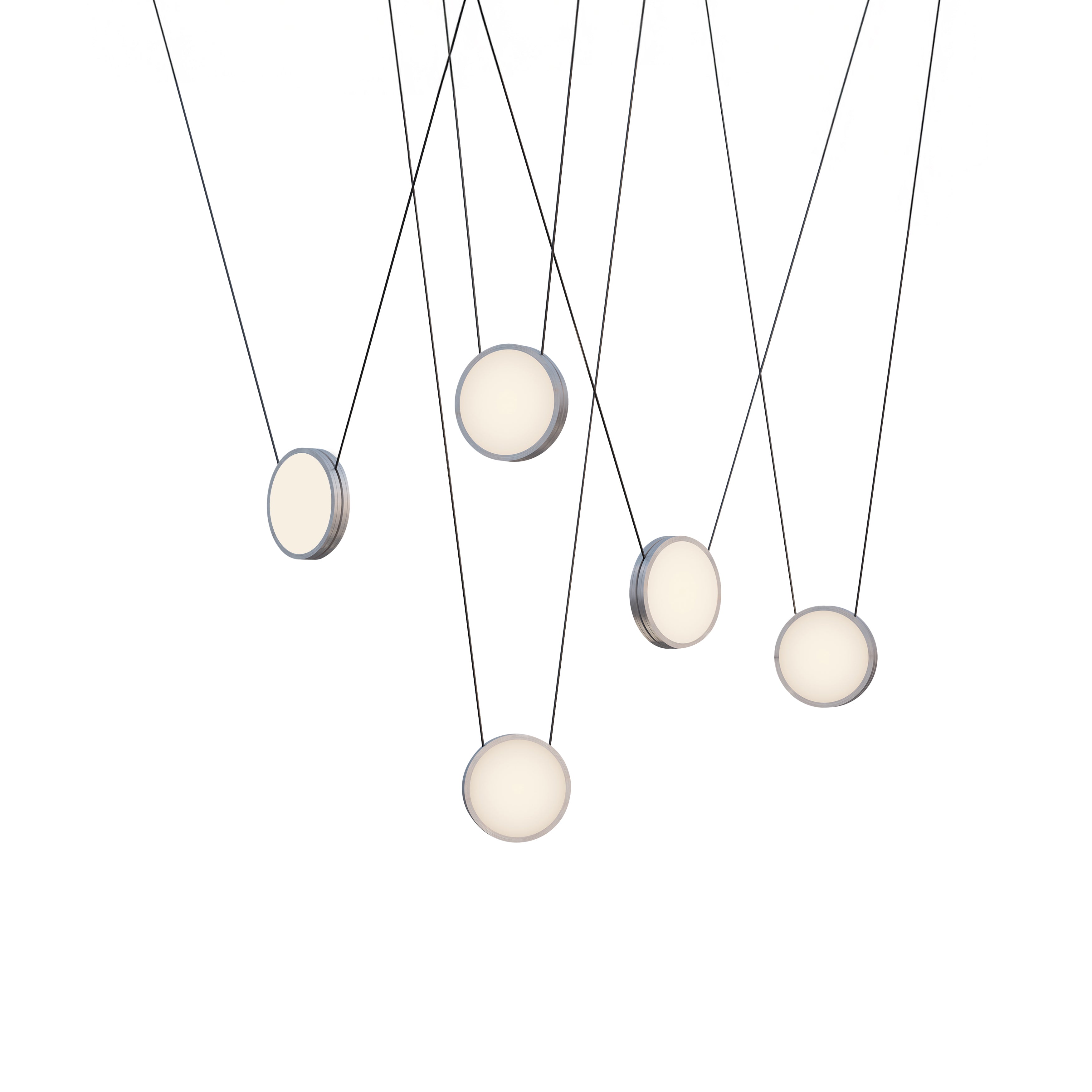 Highwire. 05 Chandelier: Brushed Aluminum