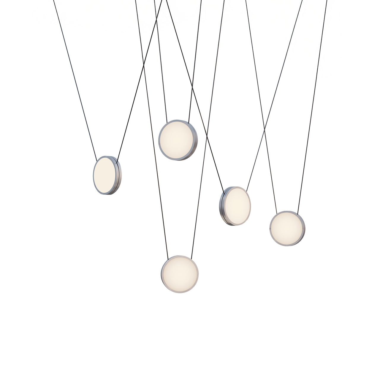Highwire. 05 Chandelier: Brushed Aluminum
