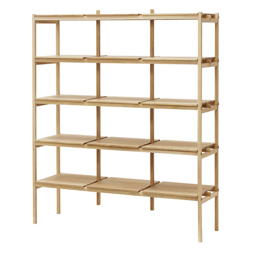 Kinuta Shelving N-SS01: System 1 + Pure Oak