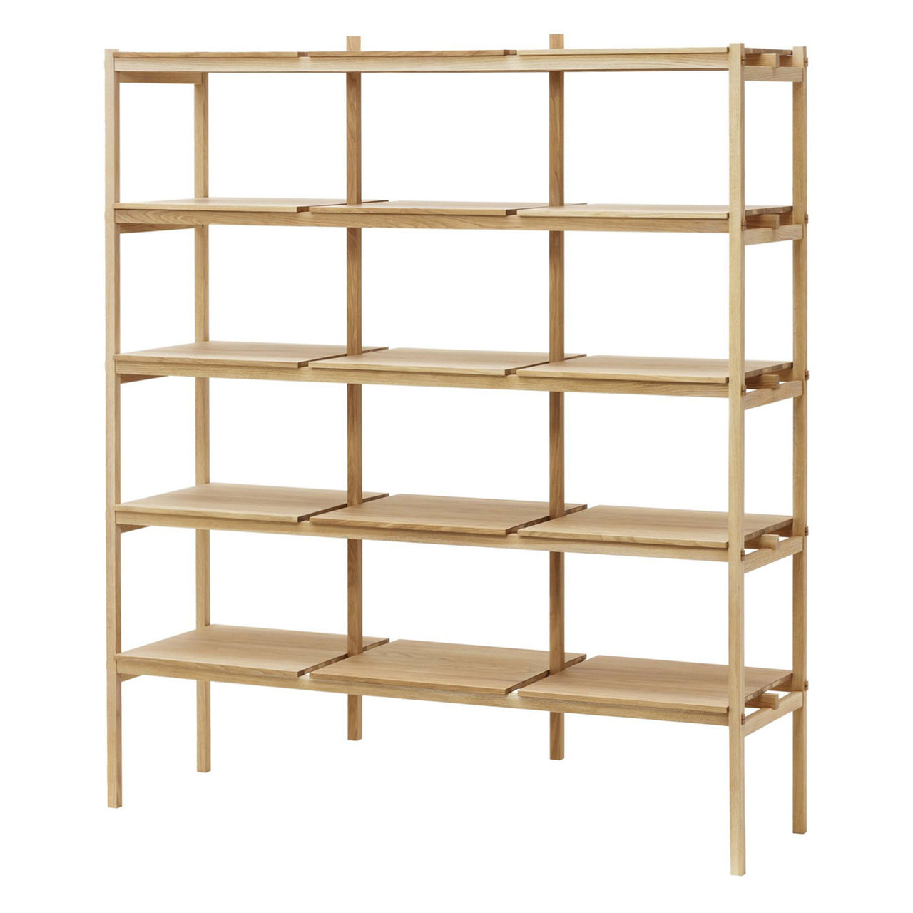 Kinuta Shelving N-SS01: System 1 + Pure Oak