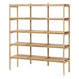 Kinuta Shelving N-SS01: System 1 + Pure Oak