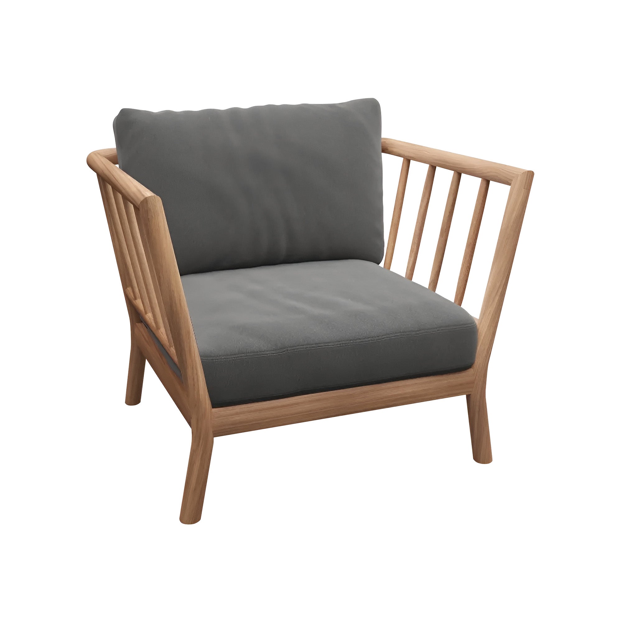 Tradition Lounge Chair: Charcoal