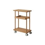 Rolling Pedestal: White Oak