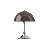 Panthella 250 Portable Lamp: Opal Brown + Chrome