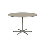 Circular Dining Table: 6 Star Base + Small - 47.2