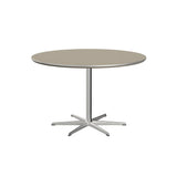 Circular Dining Table: 6 Star Base + Small - 47.2