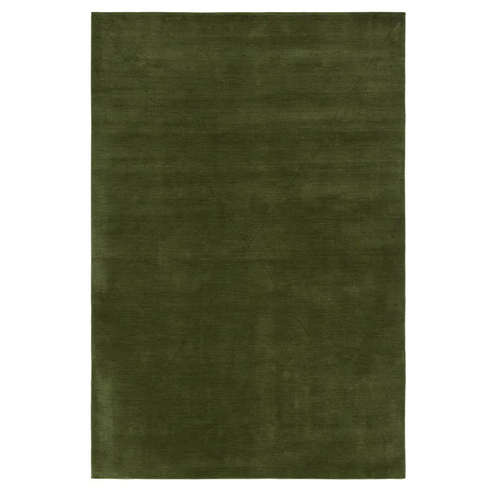 Salt Handloom Rectangle Rug: Large + Forest