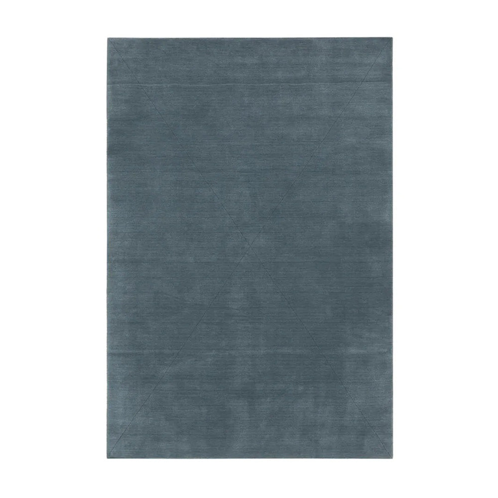 Salt Handloom Rectangle Rug: Small + Pearl Blue
