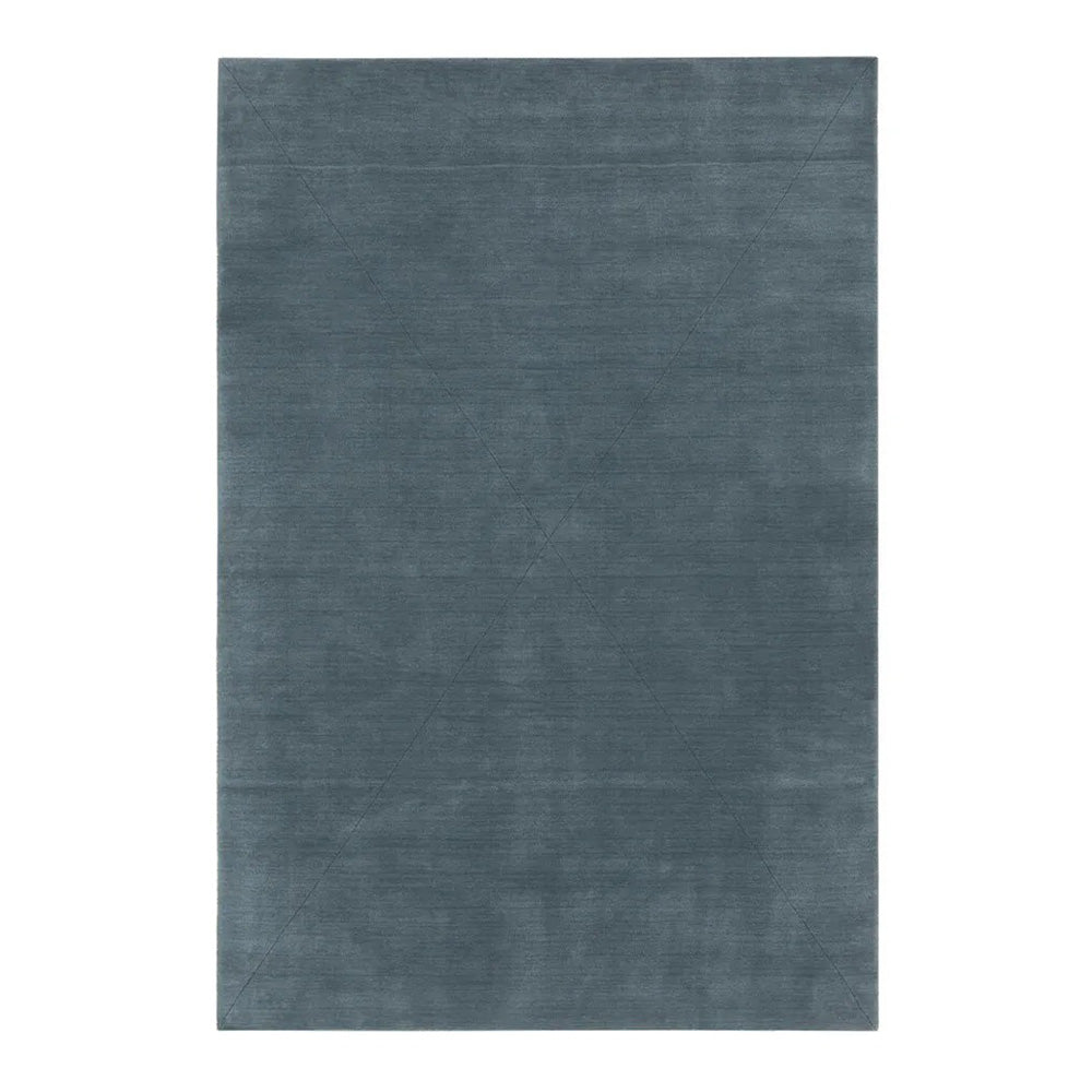 Salt Handloom Rectangle Rug: Medium + Pearl Blue