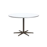 Circular Dining Table: 6 Star Base + Small - 47.2