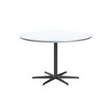Circular Dining Table: 6 Star Base + Small - 47.2