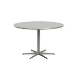 Circular Dining Table: 6 Star Base + Small - 47.2