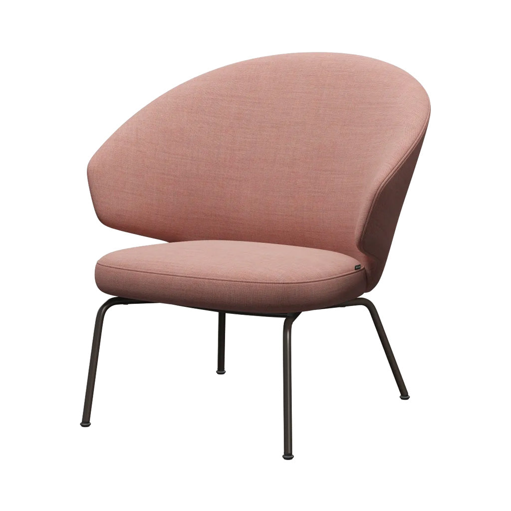 Let Lounge Chair: Steel Base + Brown Bronze