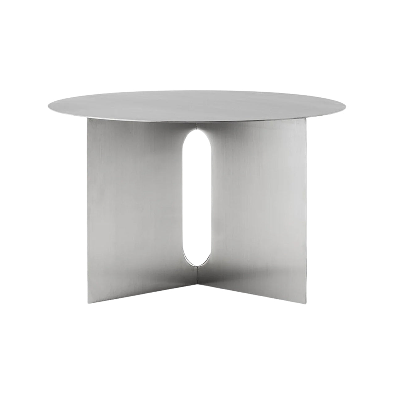 Androgyne Side Table: Steel - Quick Ship + Large - 24.8