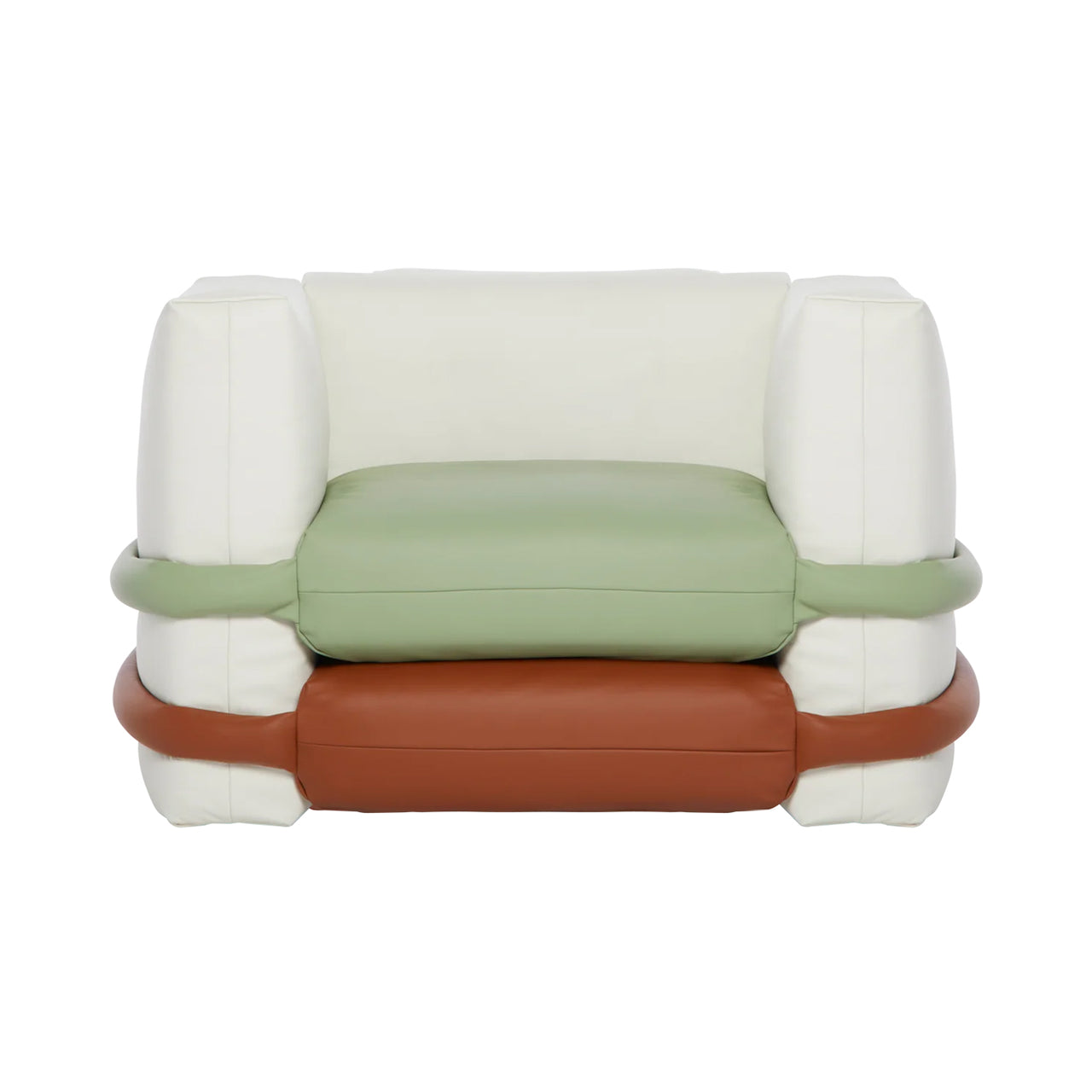Pillow Sofa Armchair: Leather