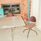 Showtime Armchair with Swivel Base: Seat Upholstered