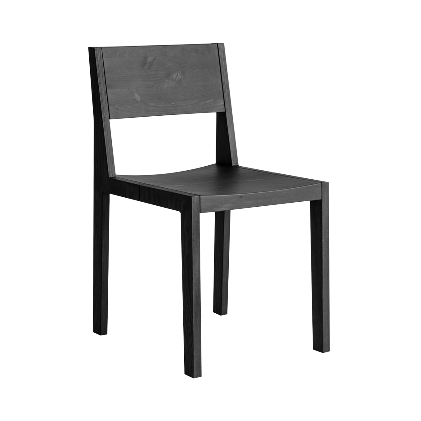 016 Maasto Dining Chair: Without Armrest + Black Pine